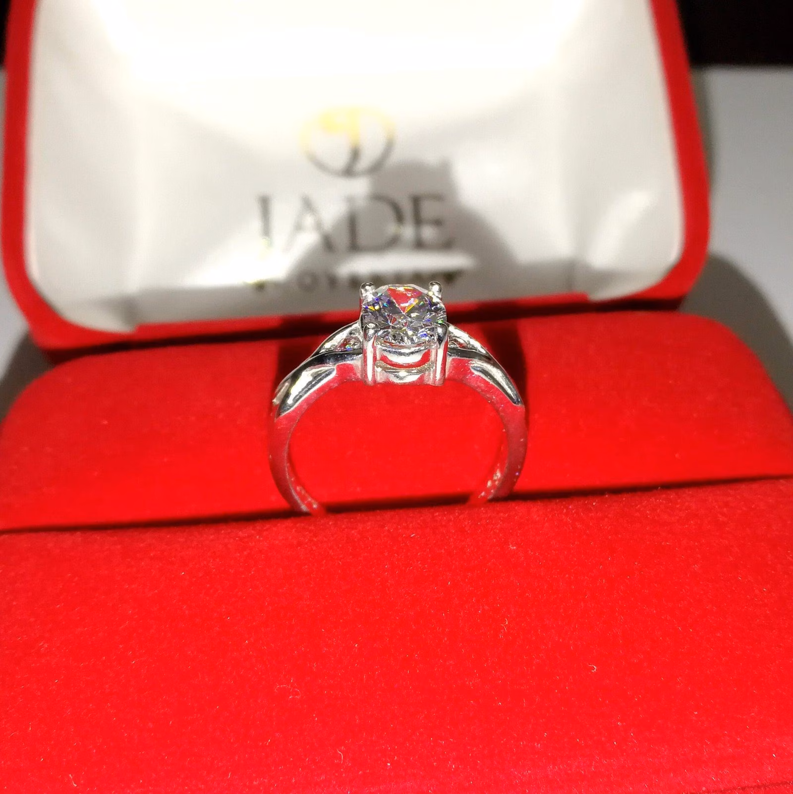Compromiso en Plata Ley Anillo Natalie